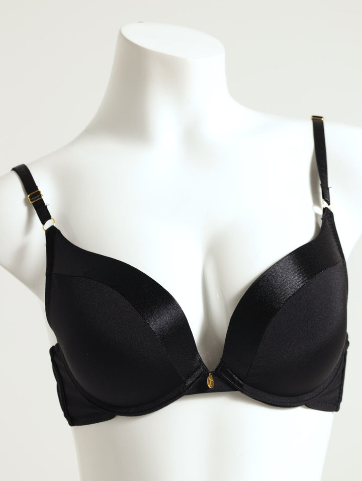 T-Shirt Double Push-Up Bra - Black