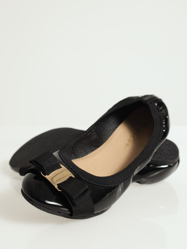 Elasticated Pump - Black