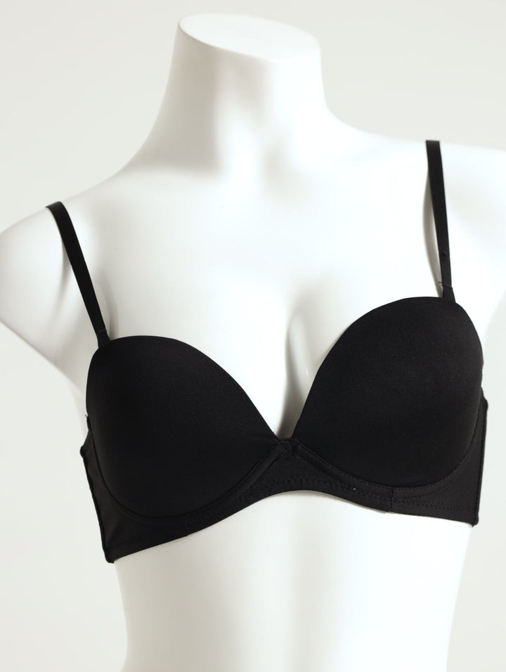 2 Pack Low Plunge Multiway Bra - Black/Beige