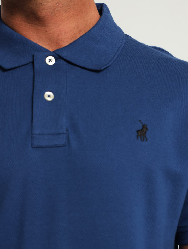 Stretch Pique Golfer - Cobalt