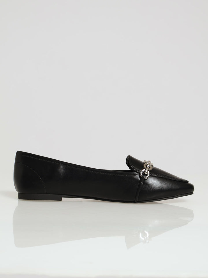 Doraa Square Toe Pump - Black