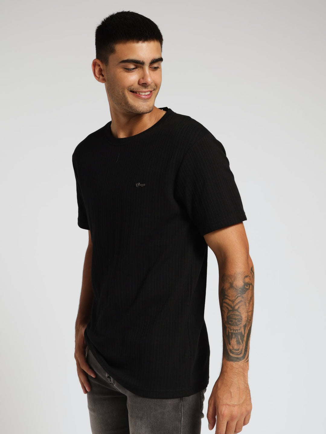 Texture Ingot Tee - Black