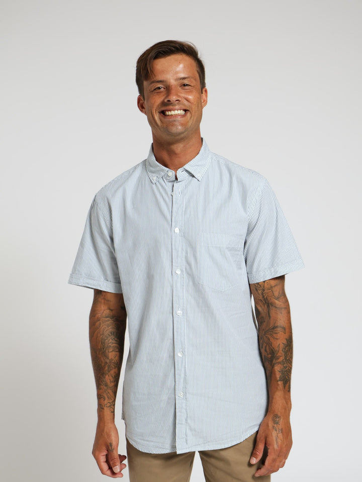 Seersucker Shirt - Blue