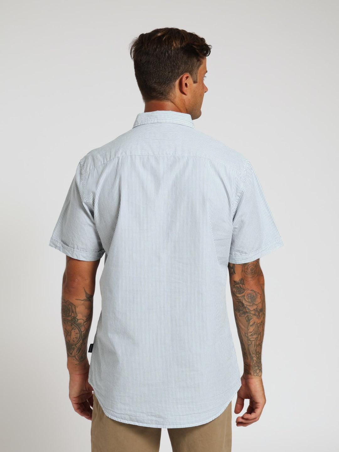 Seersucker Shirt - Blue