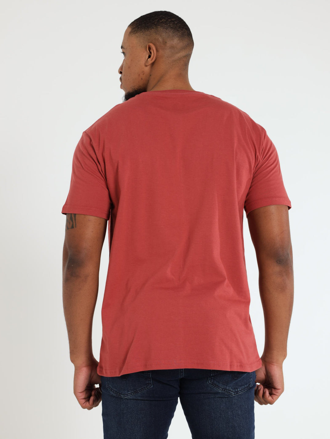 Corp Logo Tee - Rust