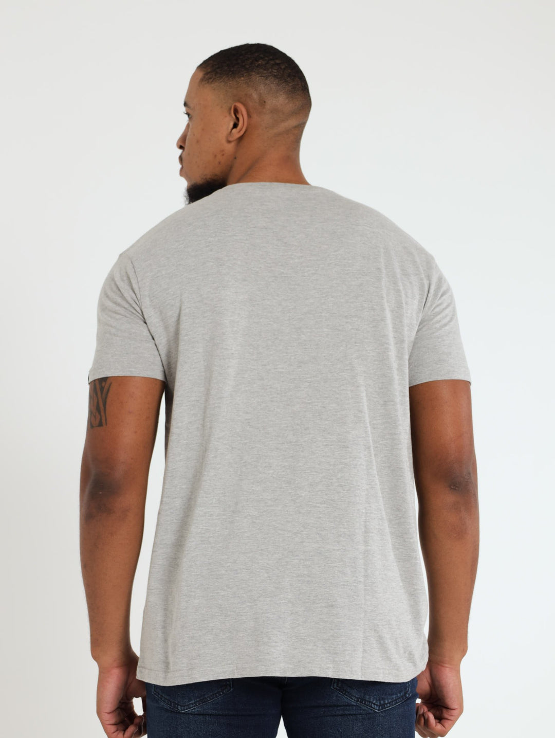 Men's Simple Tee - Grey Melange