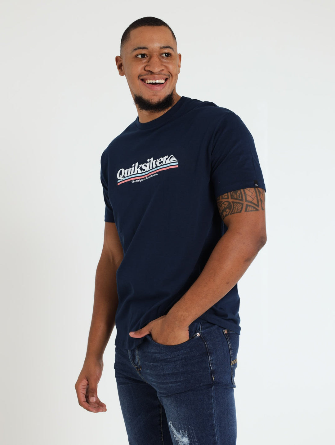 Men's Between The Lines Tee - Navy