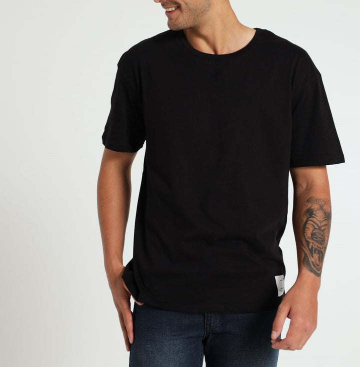 Plain Oversized Tee - Black