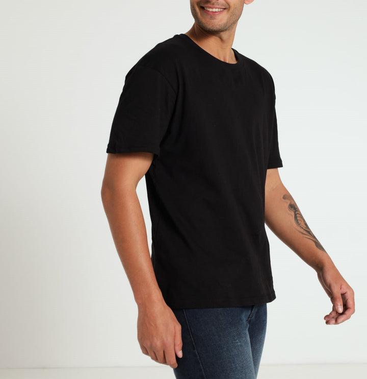 Plain Oversized Tee - Black