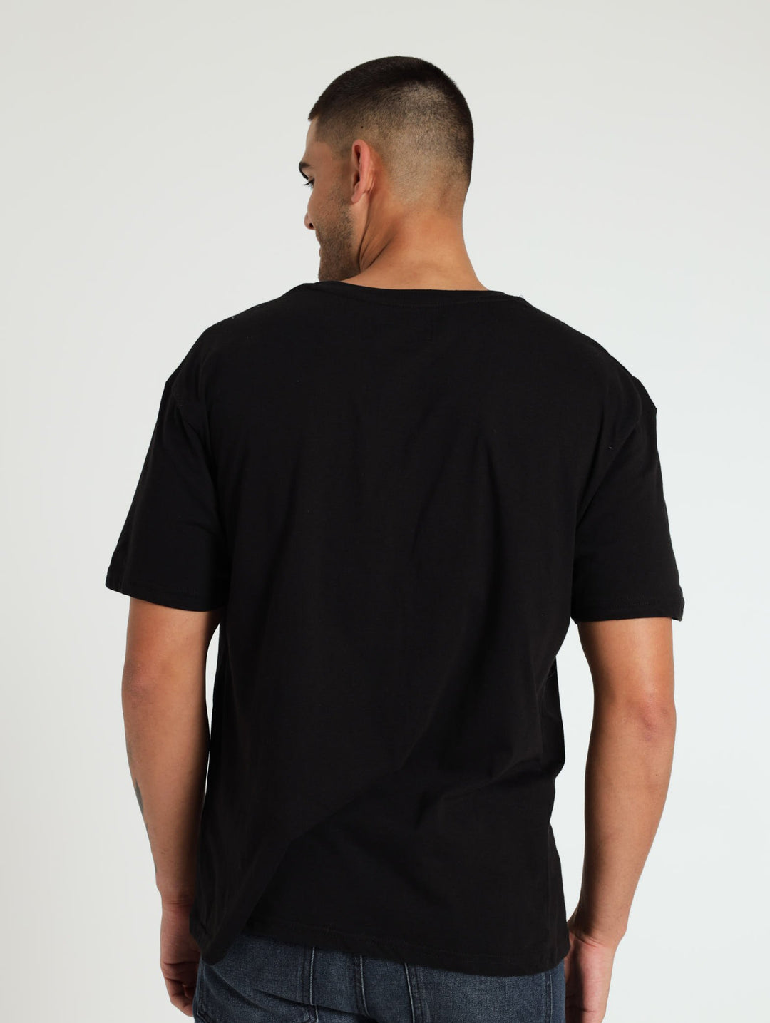 Plain Oversized Tee - Black