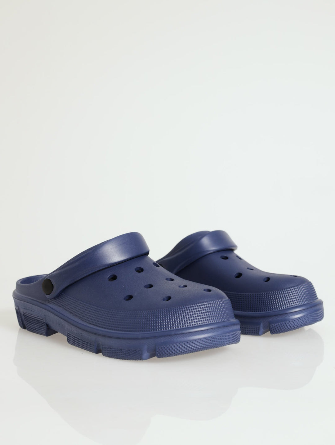 Chunky Moulded Clog - Navy