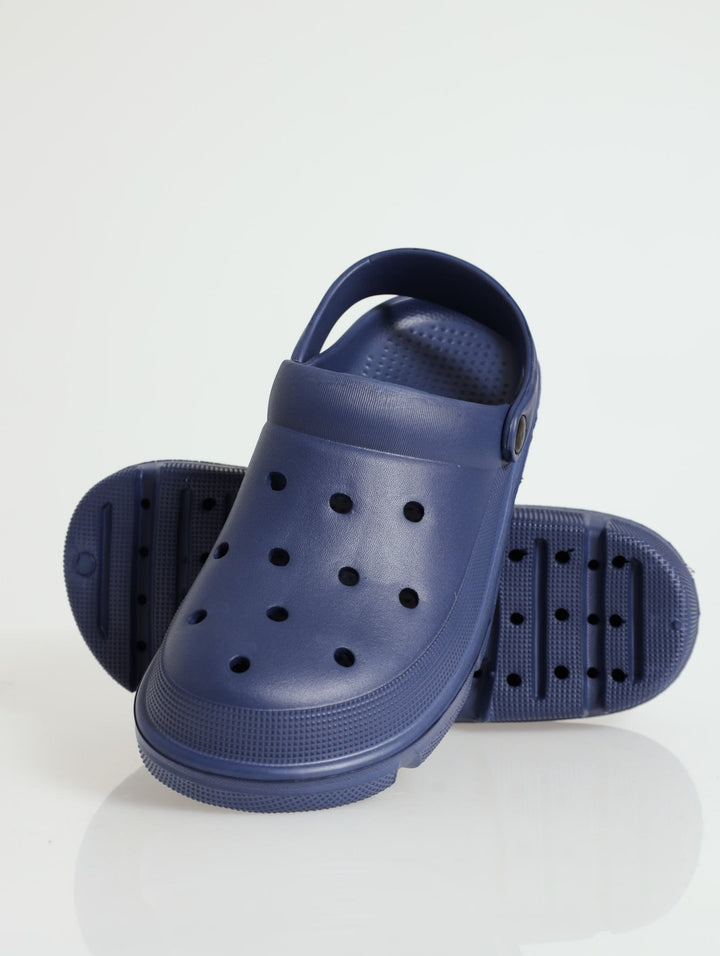 Chunky Moulded Clog - Navy