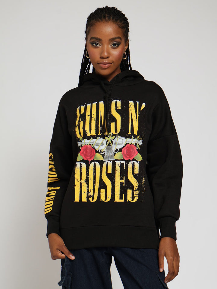 Guns & Roses Hoody - Black