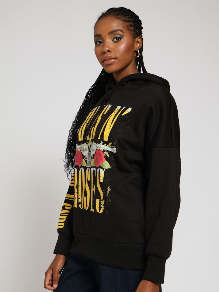 Guns & Roses Hoody - Black