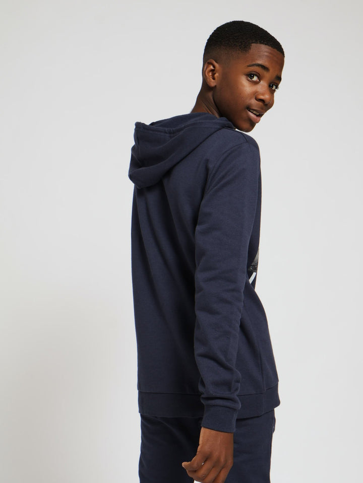 Boys LA Printed Hoody - Navy