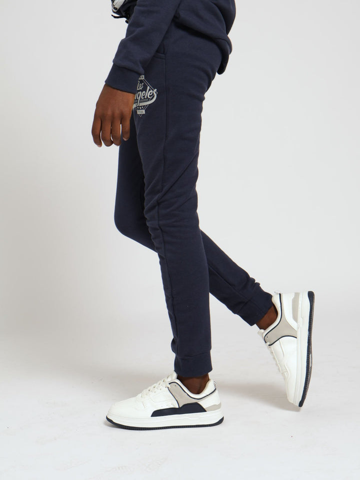 Boys LA Printed Jogger - Navy