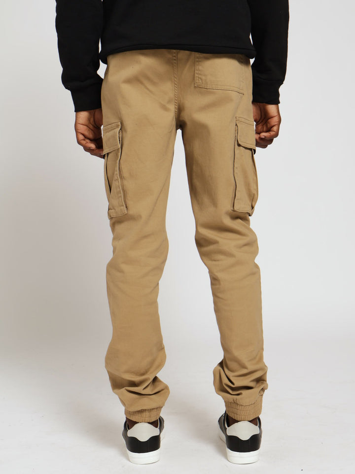 Boys Kelp Bellow Cargo Pants - Dark Stonewash