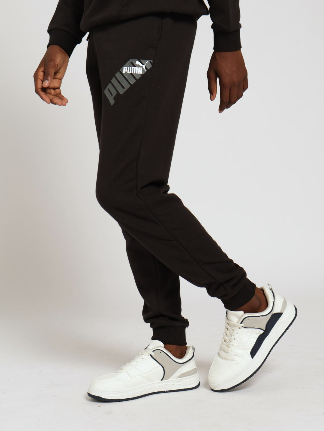 Boys Power Graphic Sweatpants - Black