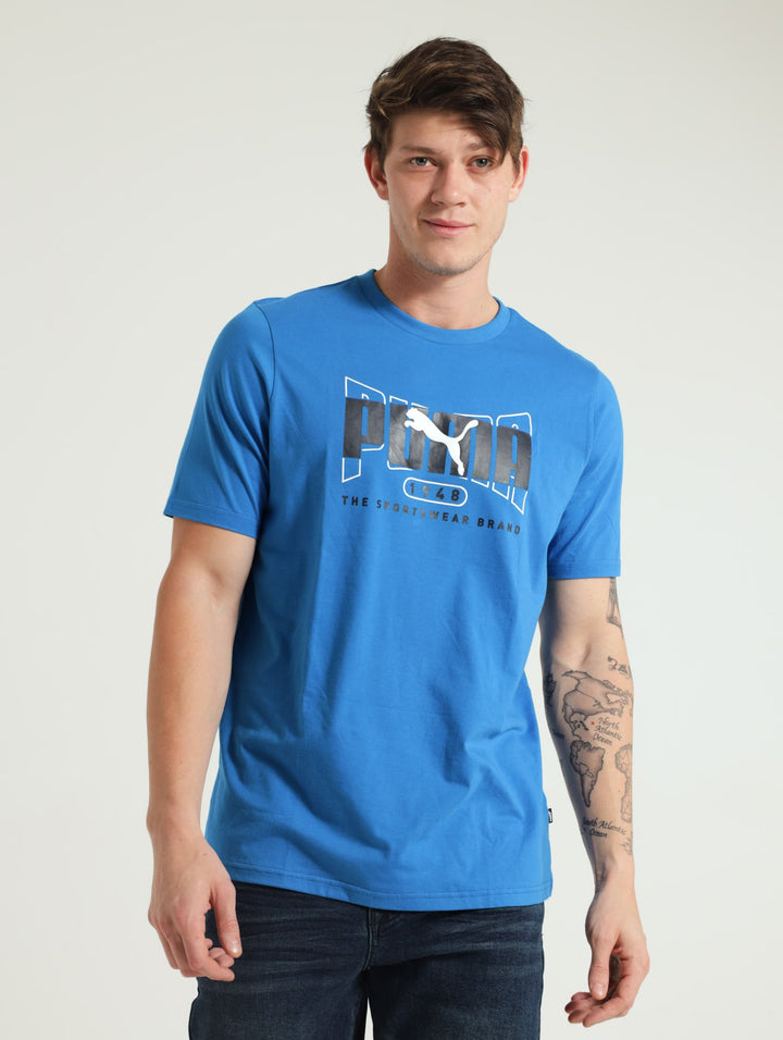 Graphics Execution Tee - Blue