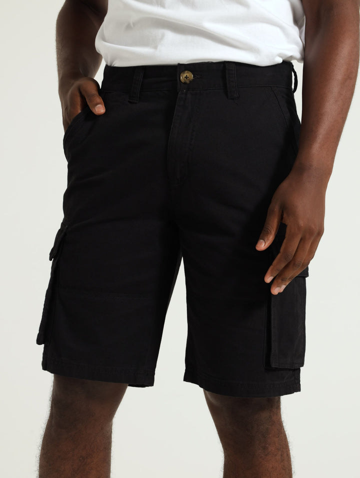 1 Up Cargo Shorts - Black