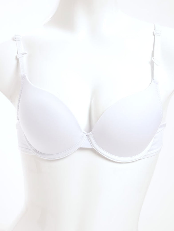 Ladies 3 Pack Microfibre T-Shirt Bra - Mocca/White/Black