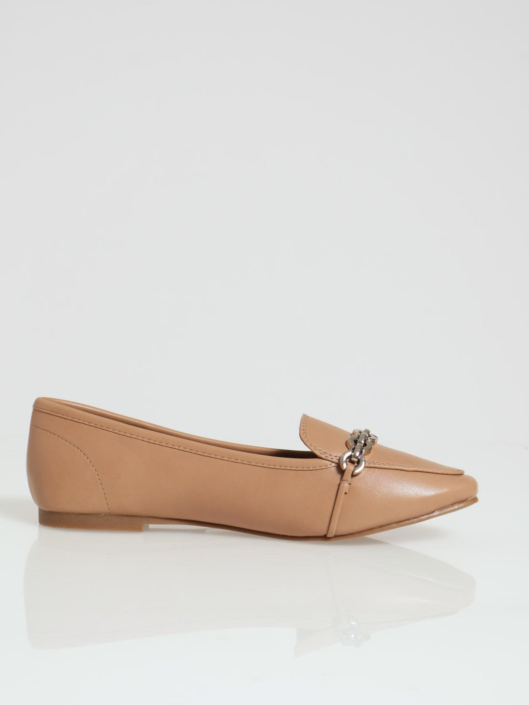 Doraa Square Toe Pump - Beige