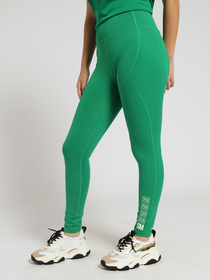 Hayley High Waisted Bodycon Leggings - Emerald