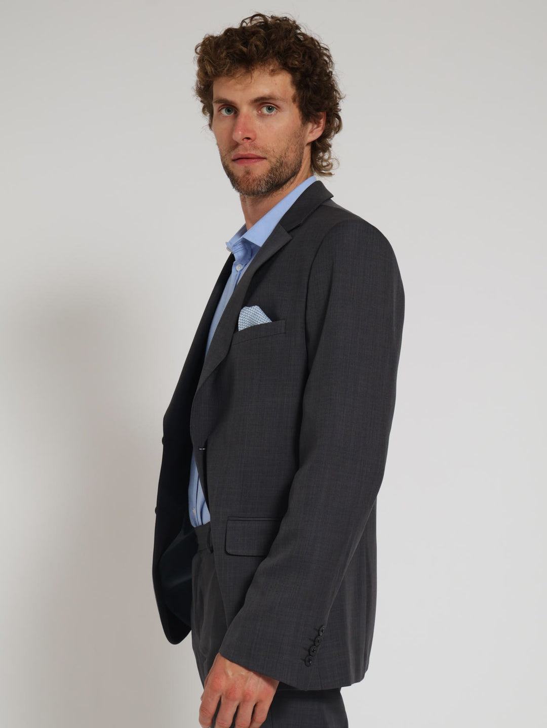 Regular Essential Suit Jack - Charcoal