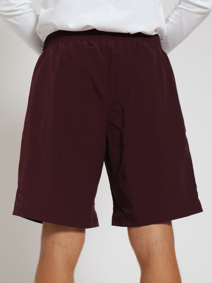 Woven Pocket Shorts - Burgundy