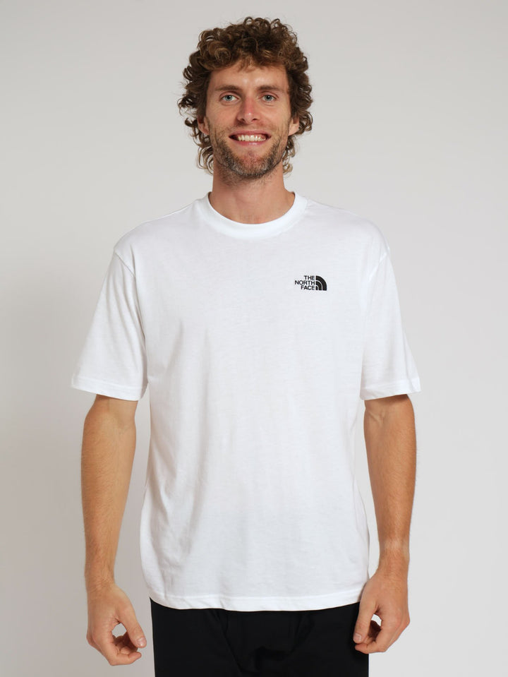 Oversize Simple Dome Tee - White