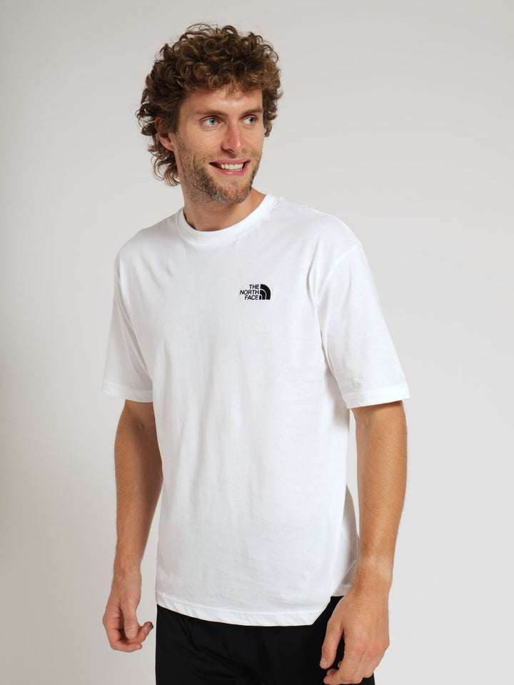 Oversize Simple Dome Tee - White