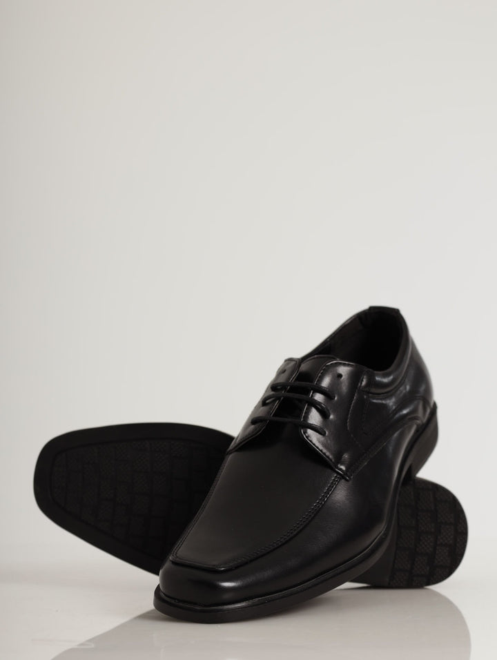 Men's Basic Square Toe Lace Up Shoe - Black