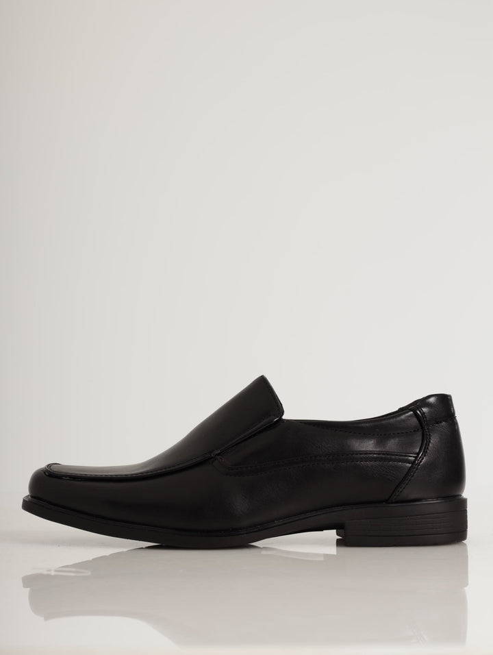 Men's Basic Square Toe Slip On Shoe - Black