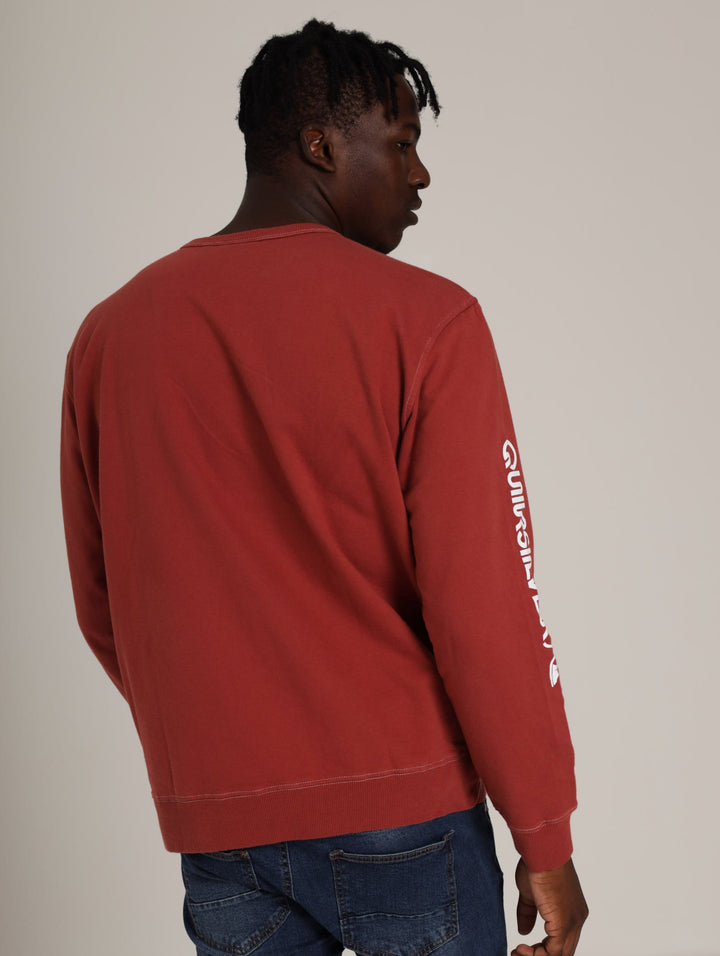 Men's The Original Crew Sweat Top - Rust