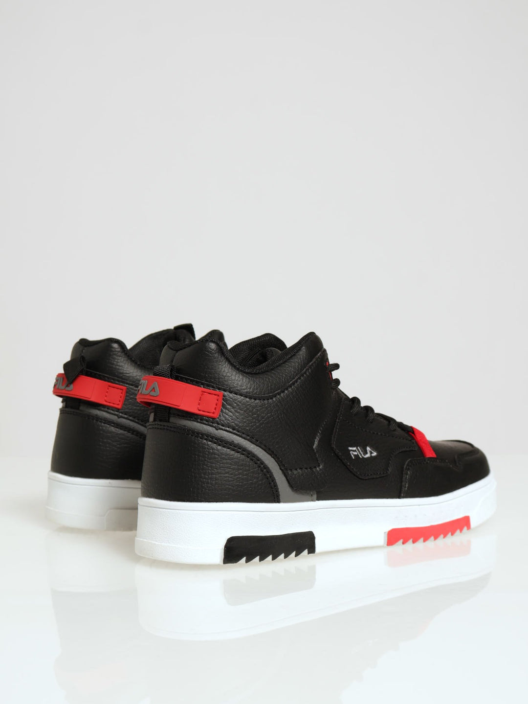 Bennett Trim Detail Lace Up High Sneaker - Black