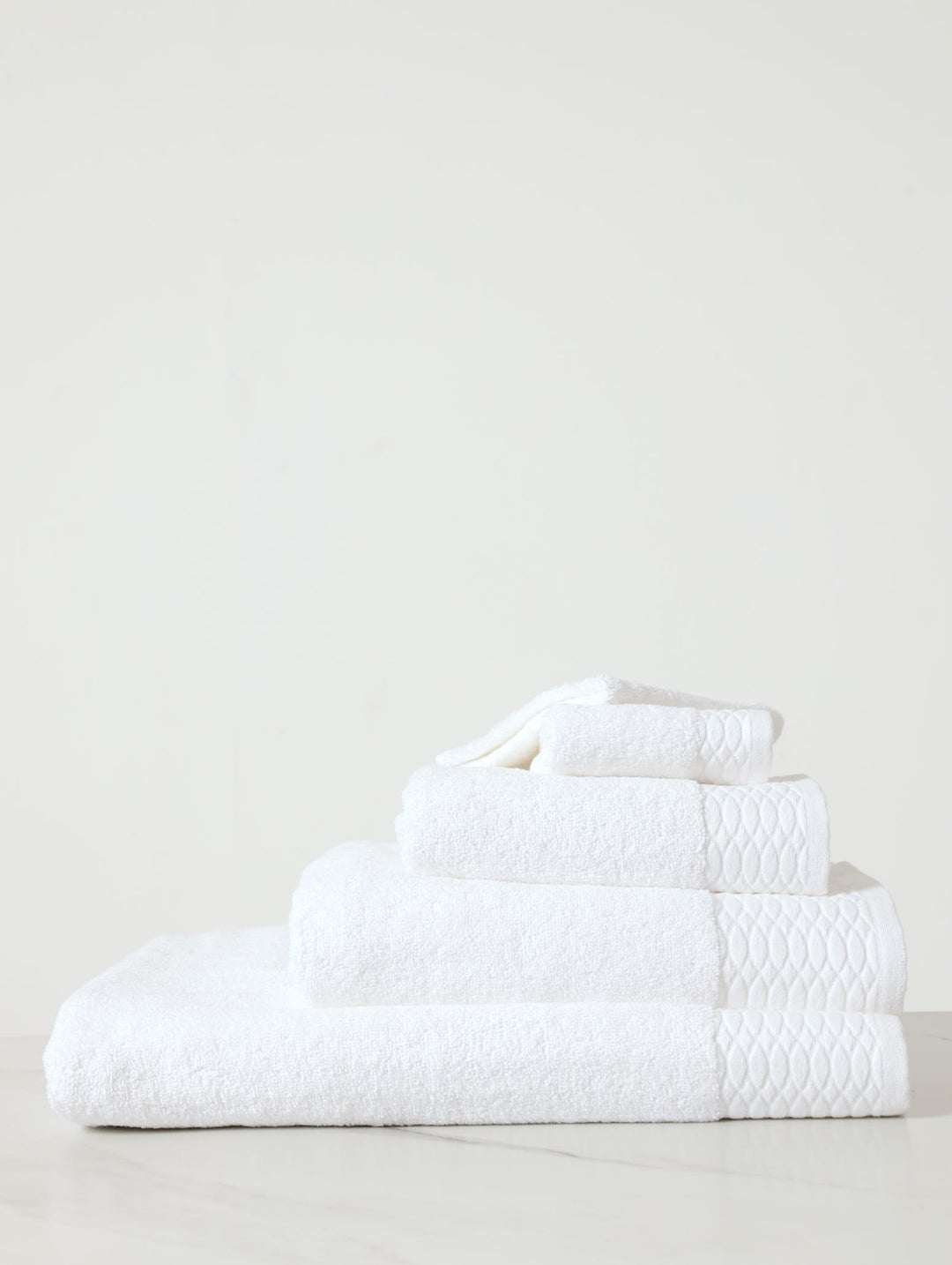 480gsm Micro Cotton Towels - White