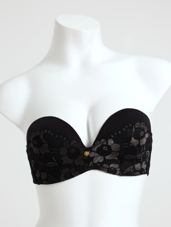 Magic Push-Up Strapless Bra - Black