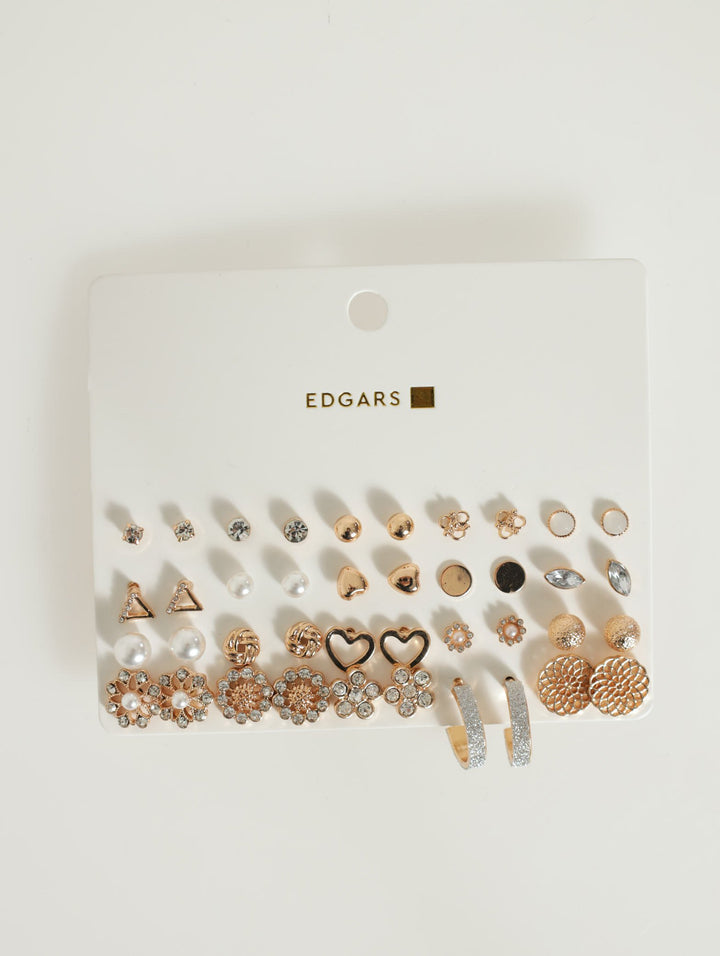 20 Pack Earings - Gold