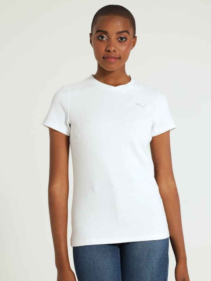 Her Structured Tee - White