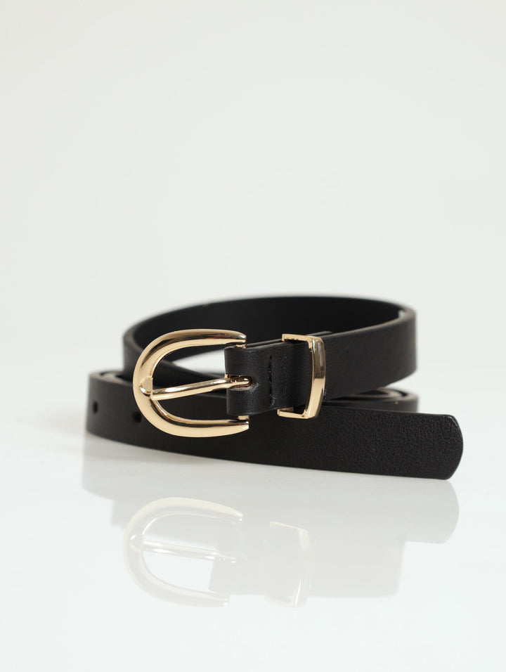 3 Pack Rounded Gold Buckle Belt