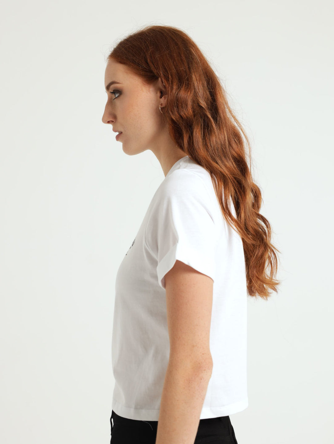 Pamala Basic Logo Tee - White