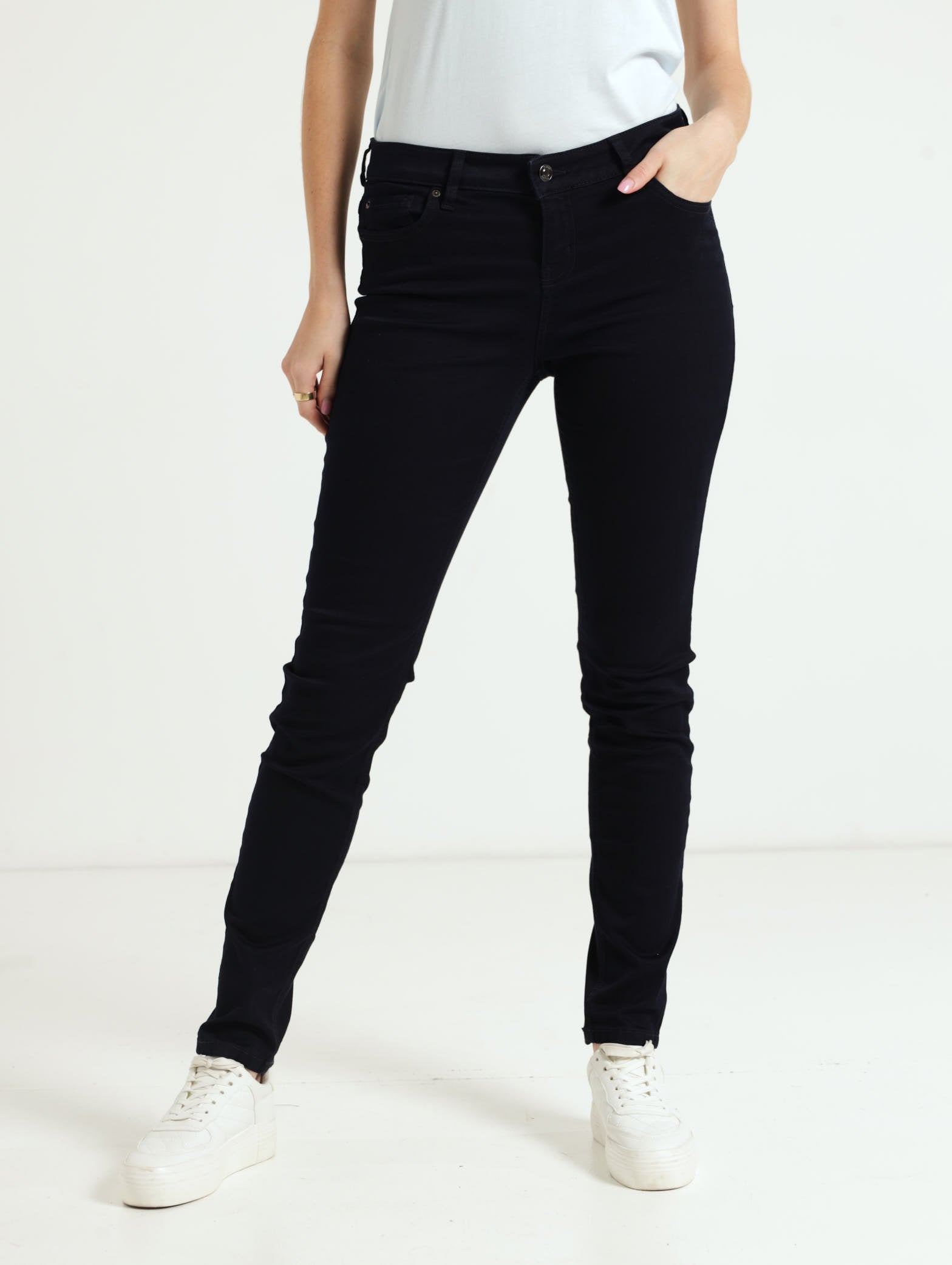 Power Skinny Low Jeans Blue Black