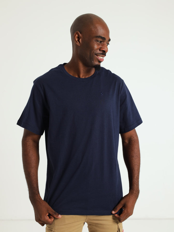 Basic Crew Tee - Navy