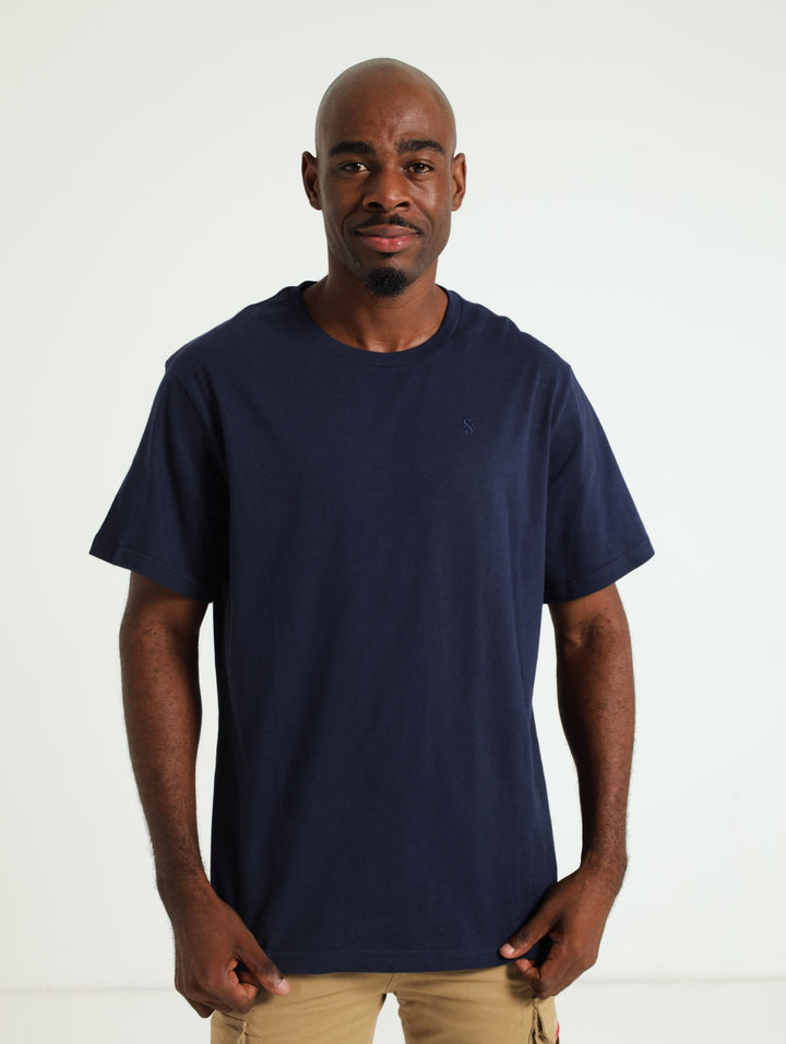 Basic Crew Tee - Navy