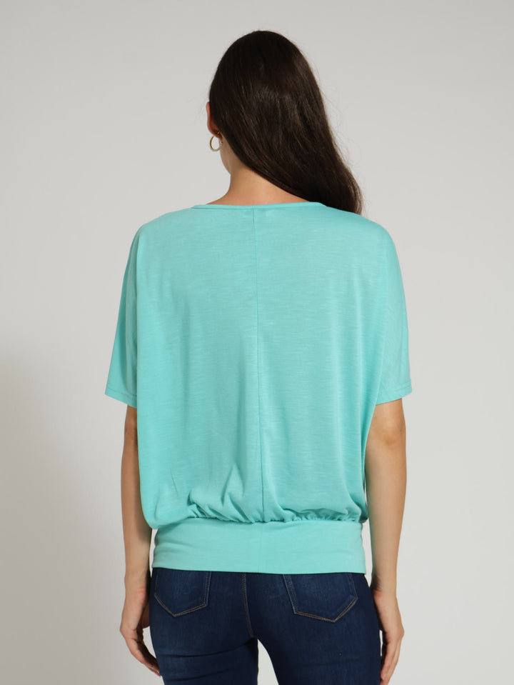 Dolman Sleeve Top - Aqua