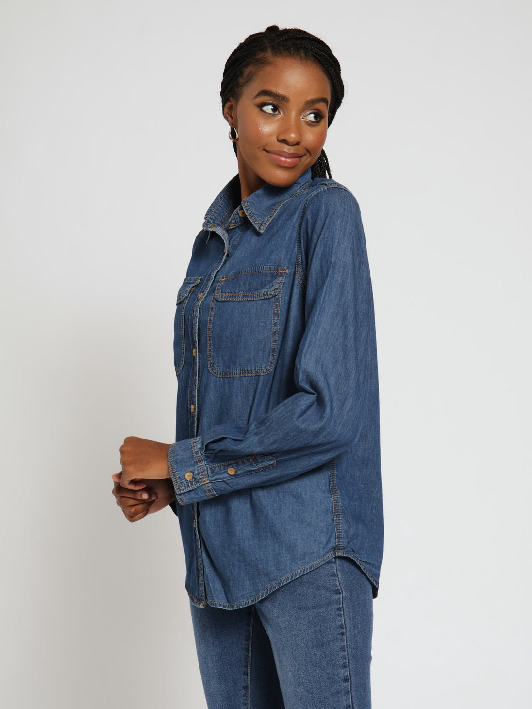 Denim Shirt - Dark Blue