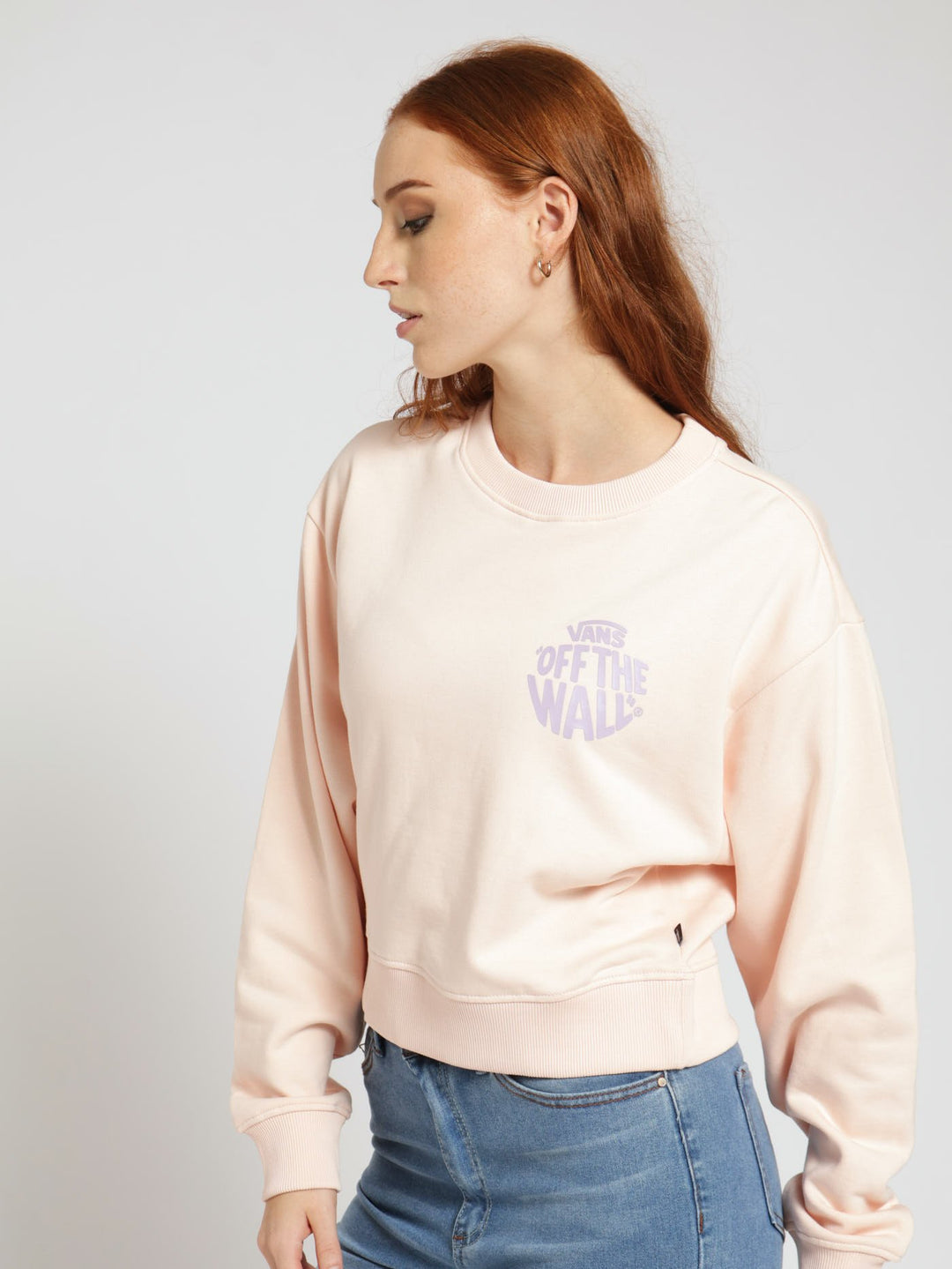 Circle Crew Crop Top - Rose