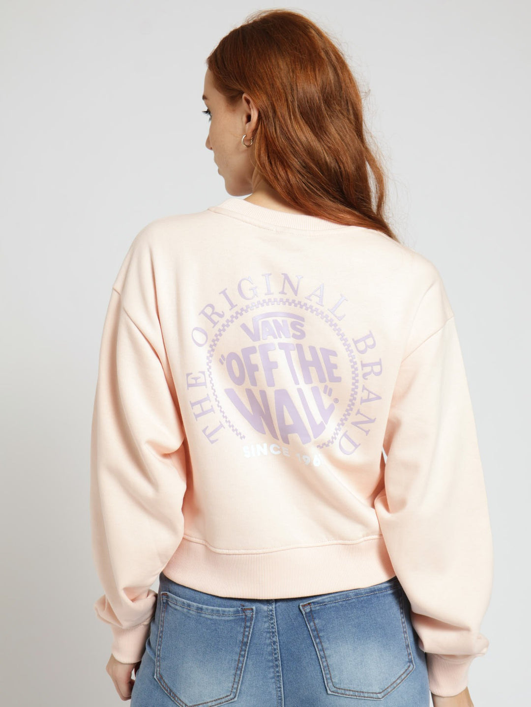 Circle Crew Crop Top - Rose