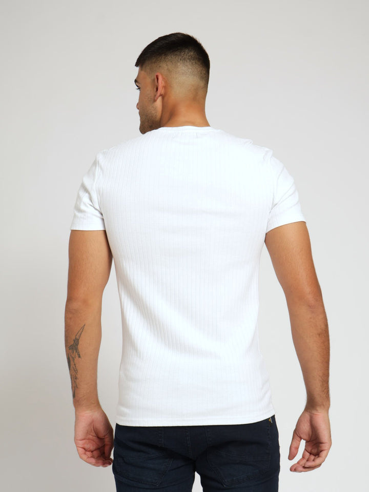 Muscle Rib Tee - White