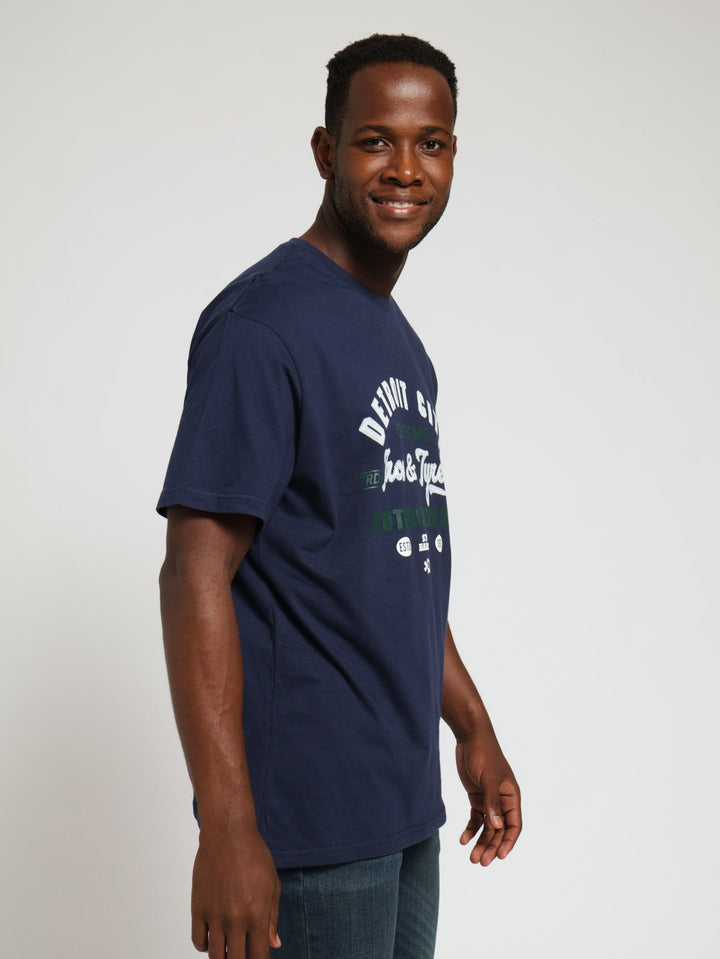 Detroit City Tee - Navy